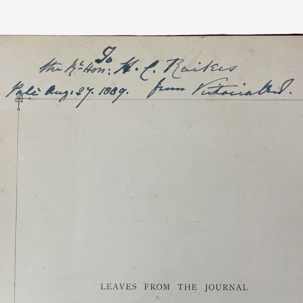 Thumbnail: Leaves from the Journal of Our Life signed by Queen Victoria first illus. 1868