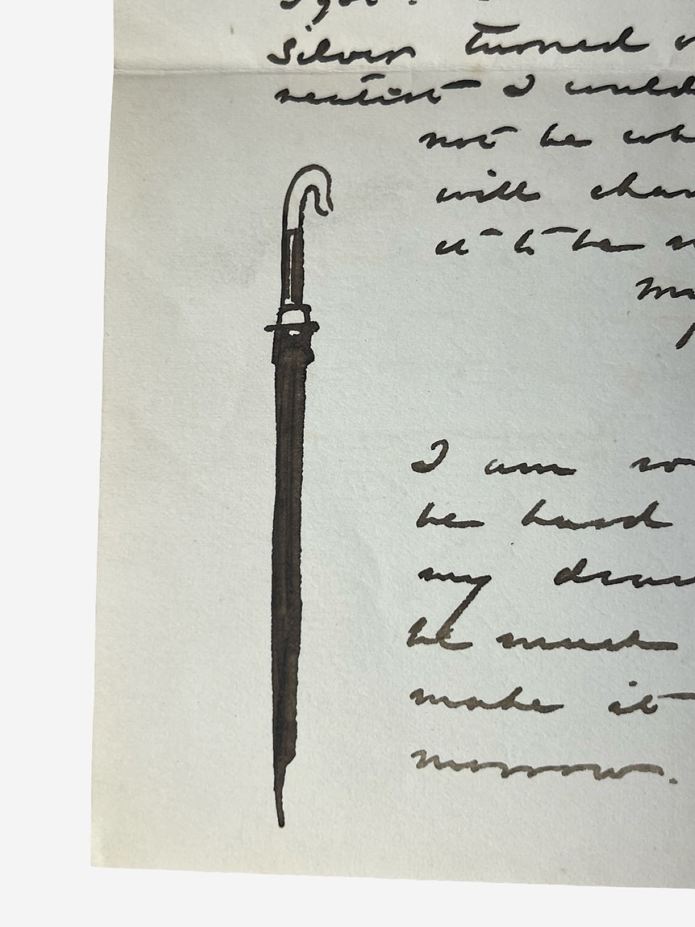 Thumbnail: Autograph letter signed and doodled by Punch artist E. Linley Sambourne 1885