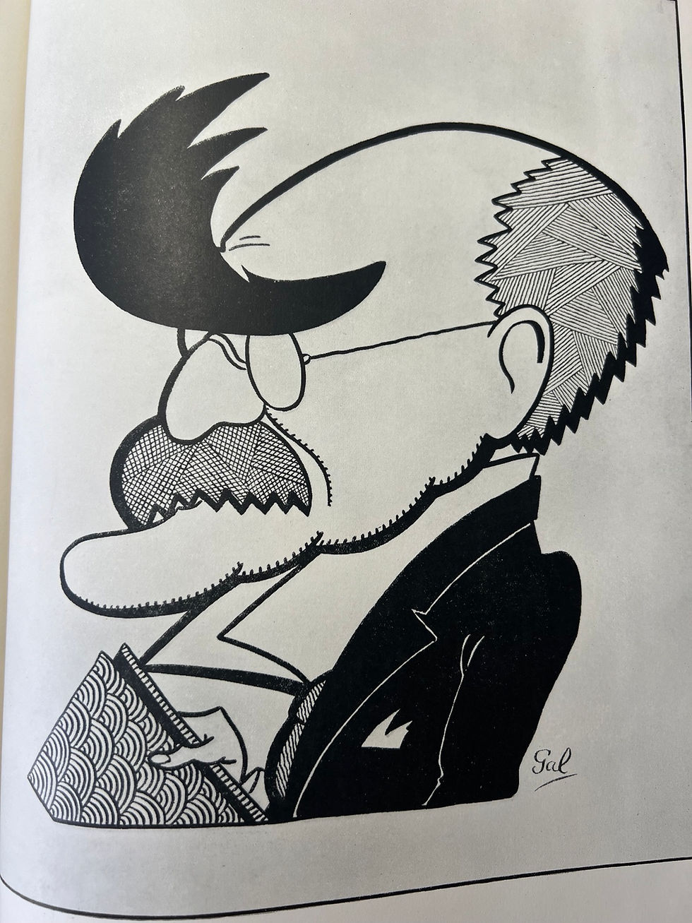 Thumbnail: Six Cartoons Signed by Alfred Lowe / Liam O'Flaherty + MS 1st edition 1930