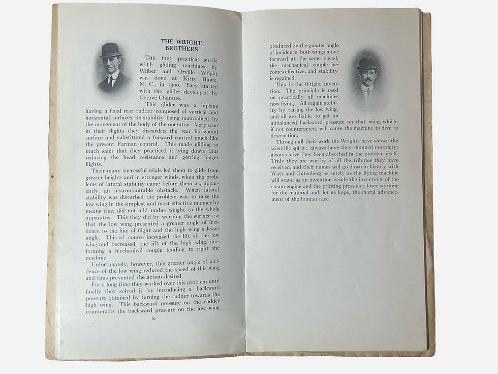 Thumbnail: Official programme for the Harvard-Boston Aero Meet of 1910, Wright Brothers