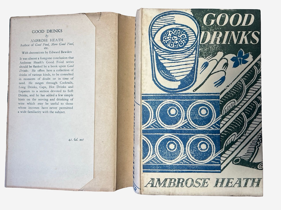 Thumbnail: Good Drinks by Ambrose Heath / Edward Bawden first edition 1939
