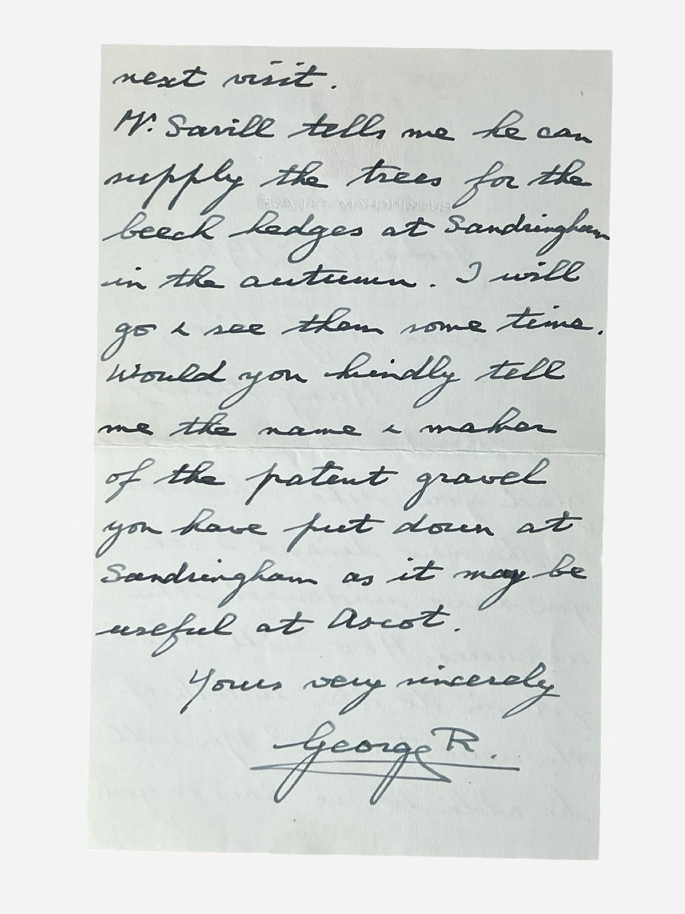 Thumbnail: Group of nine autographed items by George VI to Geoffrey Jellicoe 1937-1948