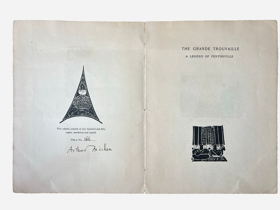 Thumbnail: The Grande Trouvaille signed by Arthur Machen first edition 1923