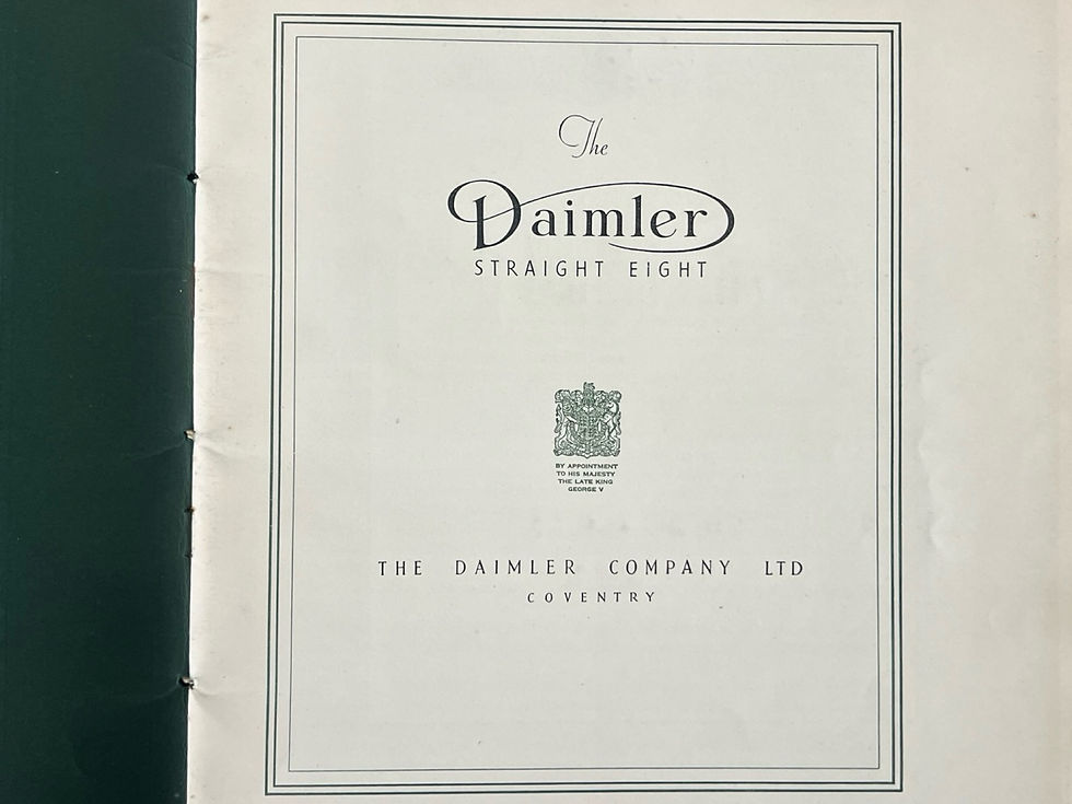 Thumbnail: Straight Eight Limousine Brochure by Daimler c1936-37