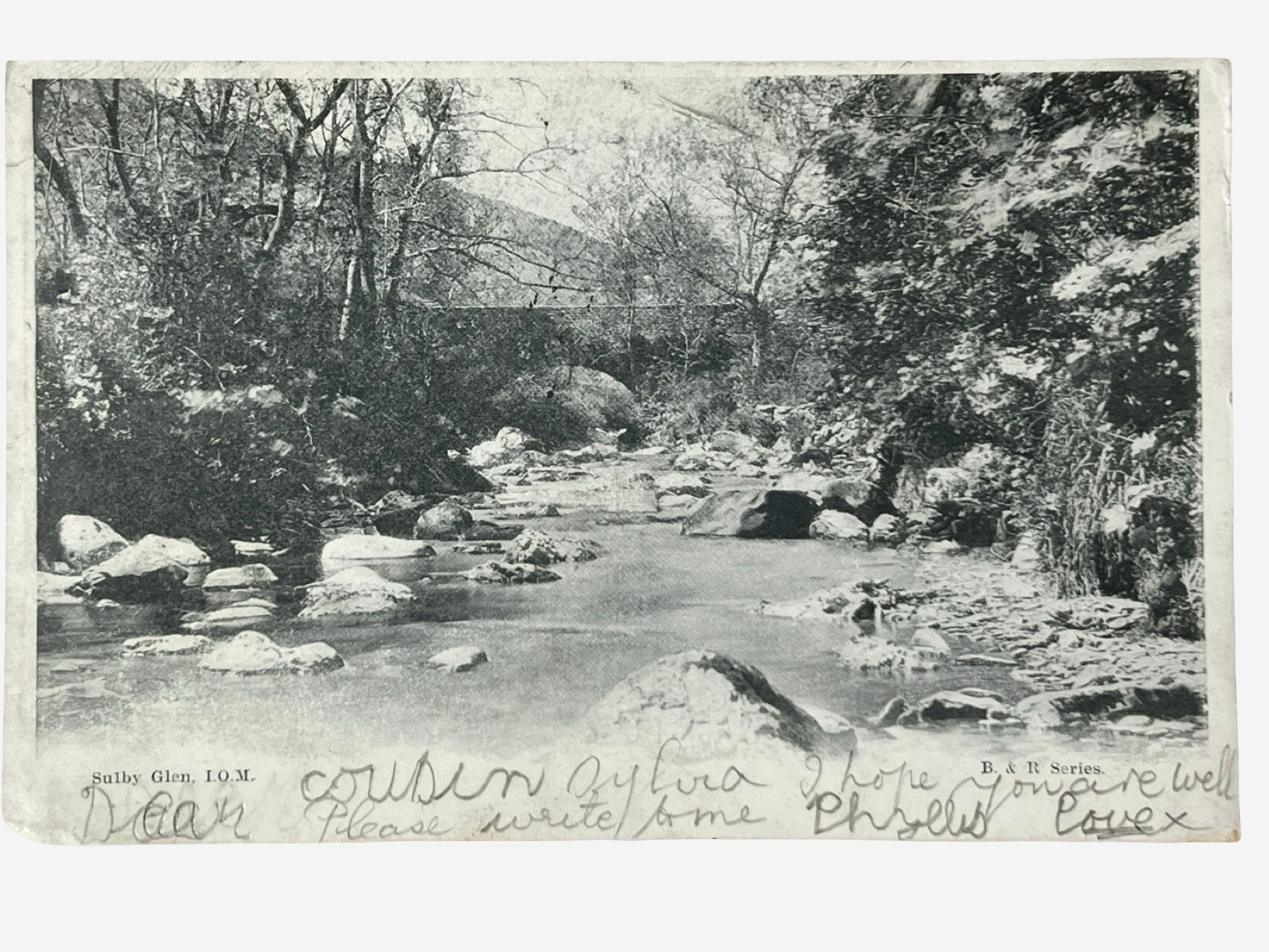 A postcard to Sylvia Pankhurst from her young cousin Phyllis dated 1903