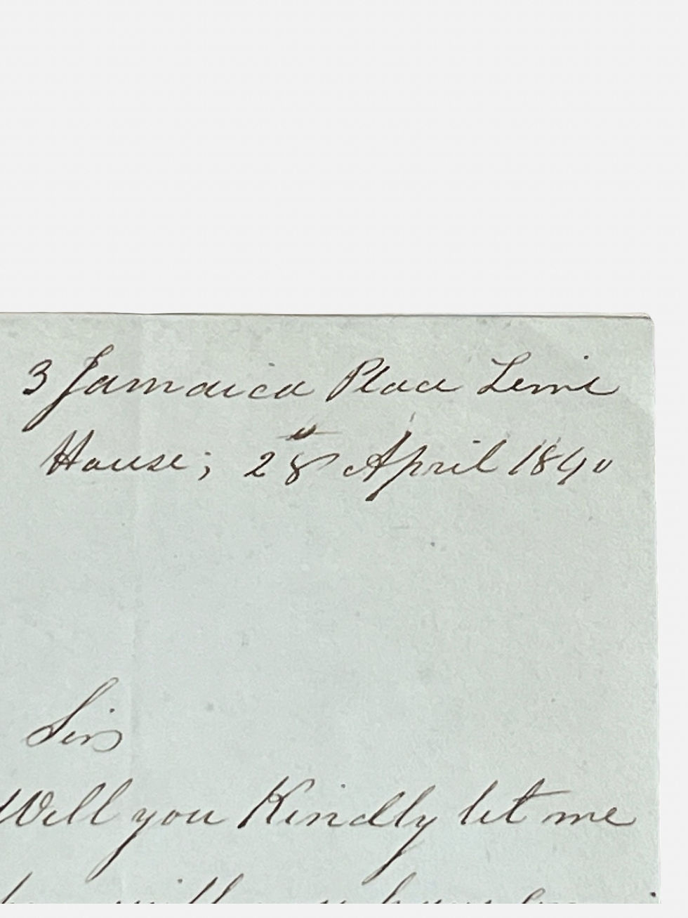 Thumbnail: Autograph Letter Signed by Indian engineering pioneer Ardaseer Cursetjee 1840