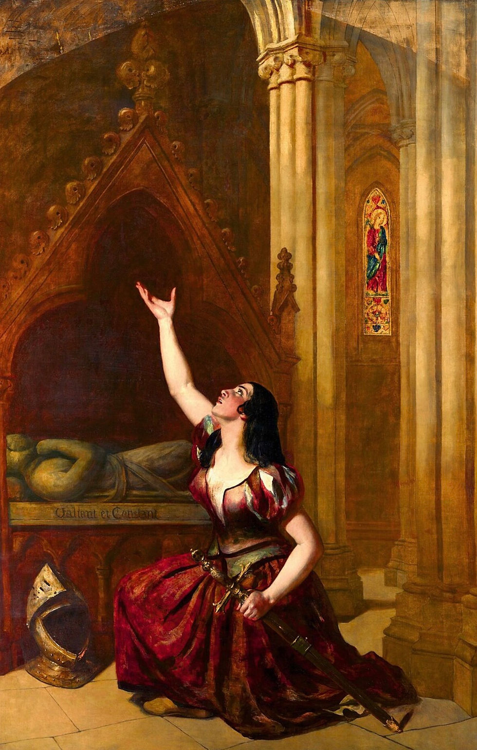Thumbnail: Autograph letter signed by William Etty about his Joan of Arc Triptych 1847