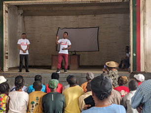 Bridging Gaps ambassadors on the stage