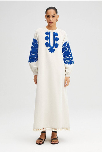 sachin and babi light blue dress Elodie Floral Embroidered Gown - Pink/combo main image 0