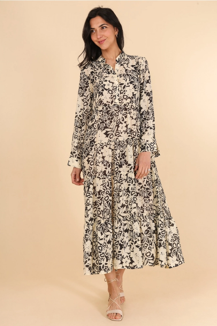 Marbella Embroidered Print Dress main image 1