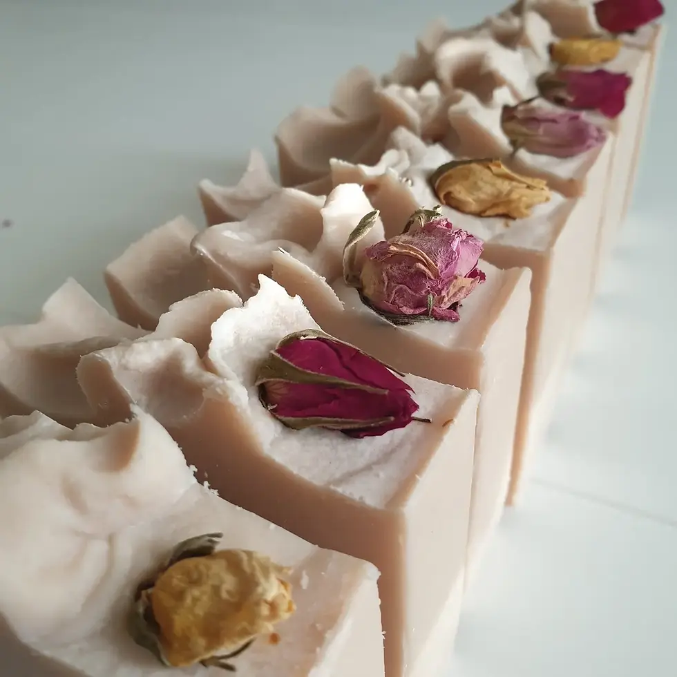 Thumbnail: Geranium Handmade Botanical Soap with Rosehip Oil 120g