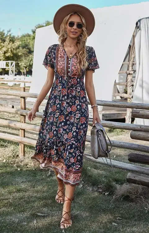 Thumbnail: Elodie Bohemian Dress