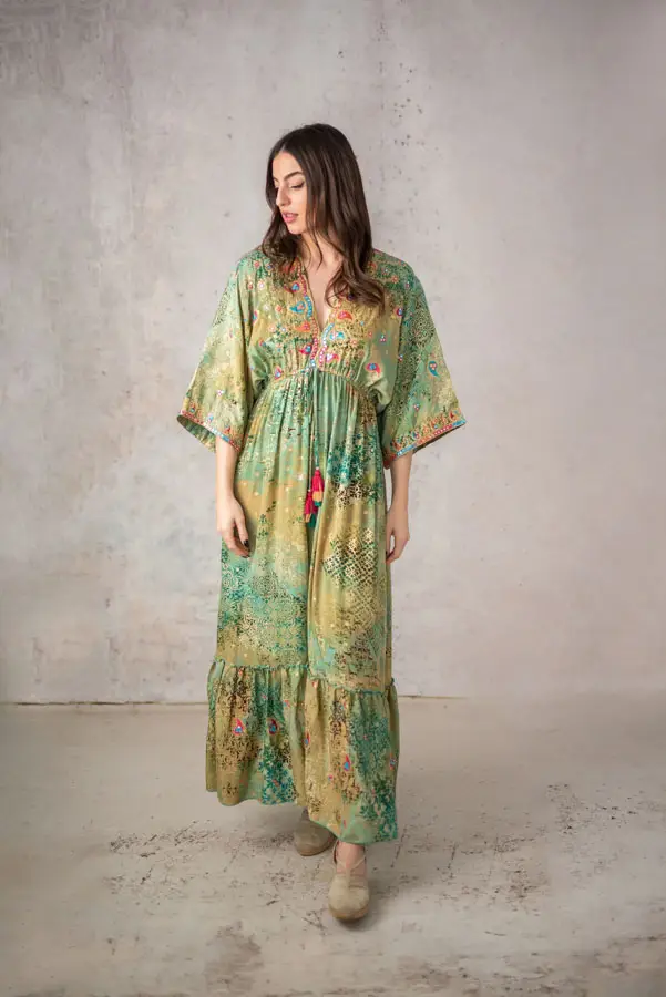 Tatiana Ribbed Dress - Brown main image 0