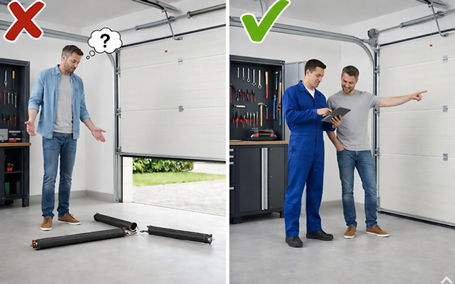 garage door shouldnt DIY