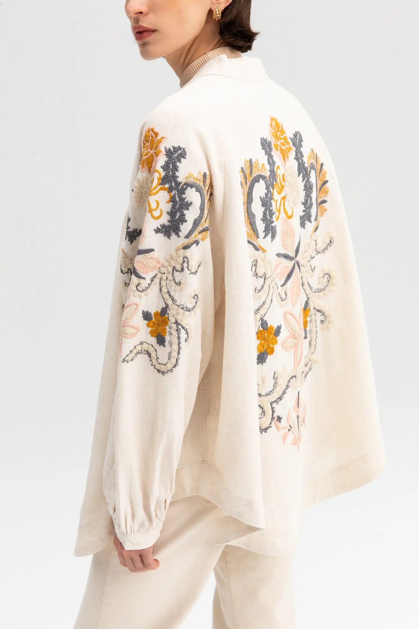 KIMONO JERSEY HOODIE JACKET