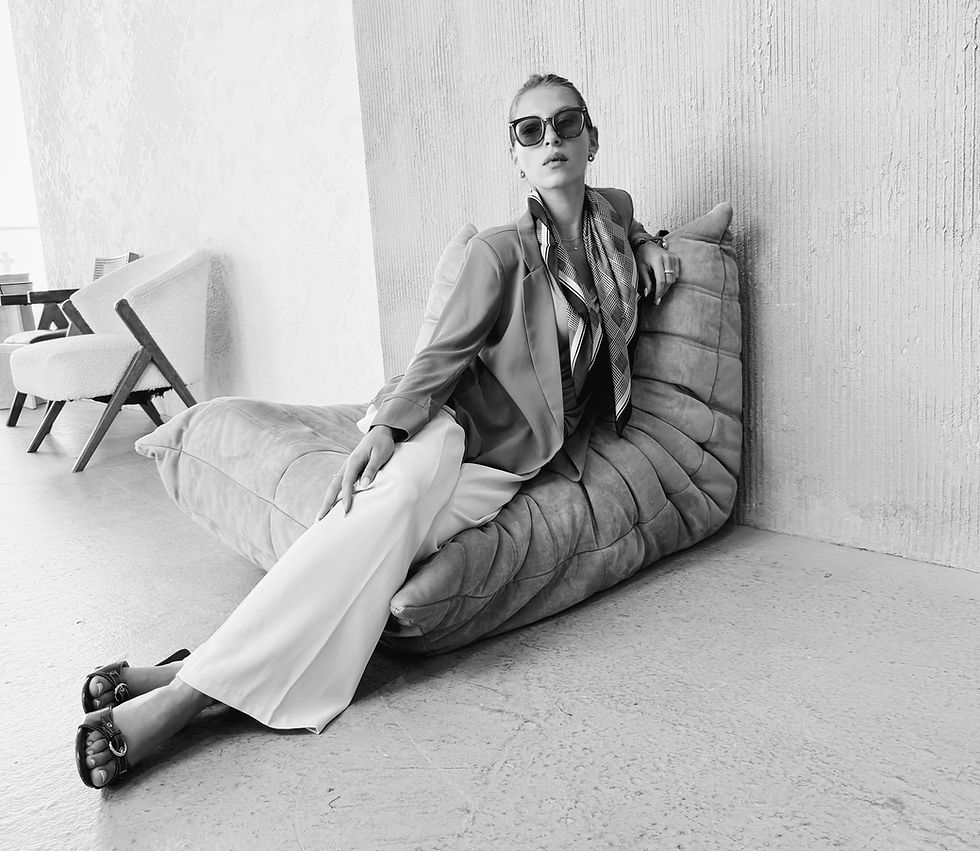 תמונה ממוזערת: ג׳קט סתיו שיפון מחויט | אפור 