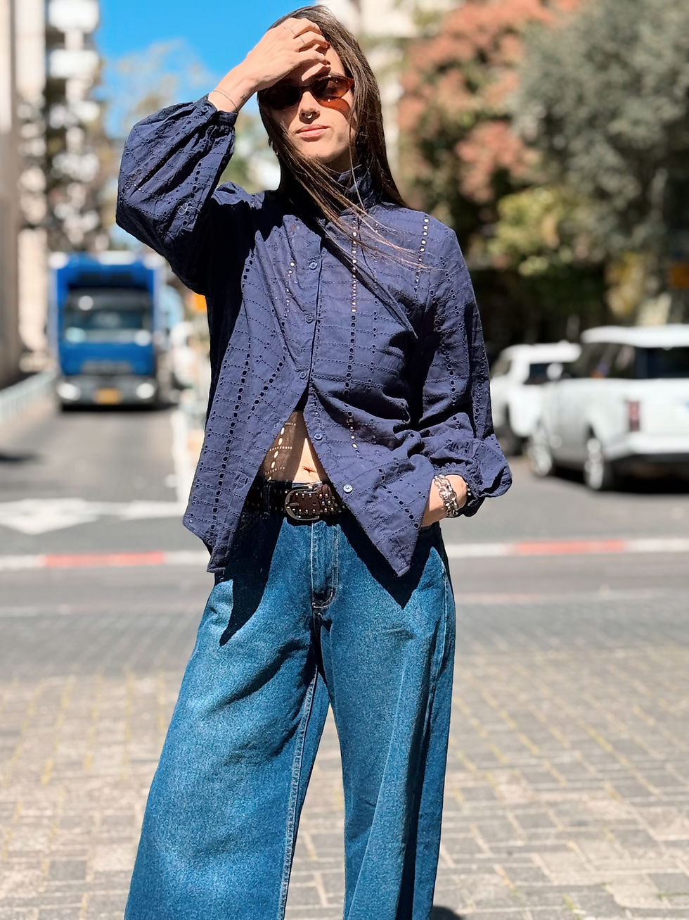 תמונה ממוזערת: מכופתרת ניו מאיה | כחול