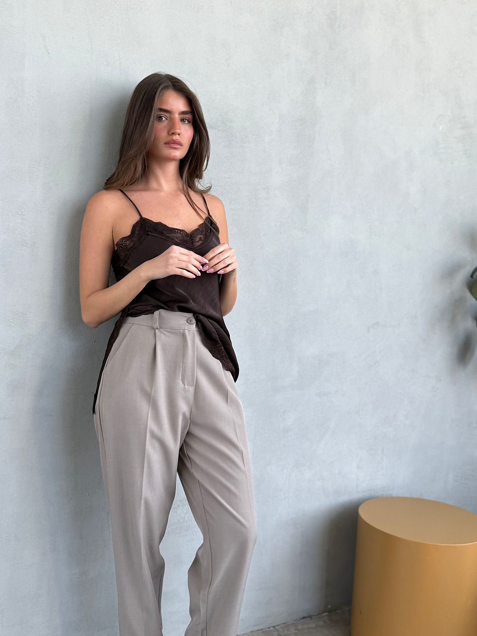 תמונה ממוזערת:  גופיית תחרה איוונה |שוקולד