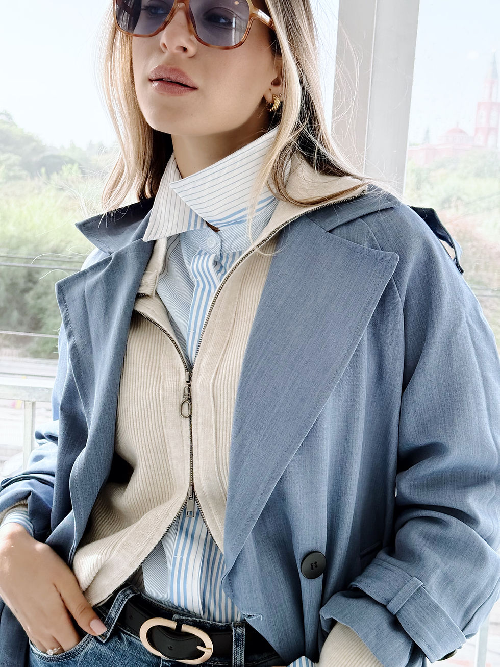 תמונה ממוזערת:  טרנצ׳ קצר | תכלס ג׳ינס 