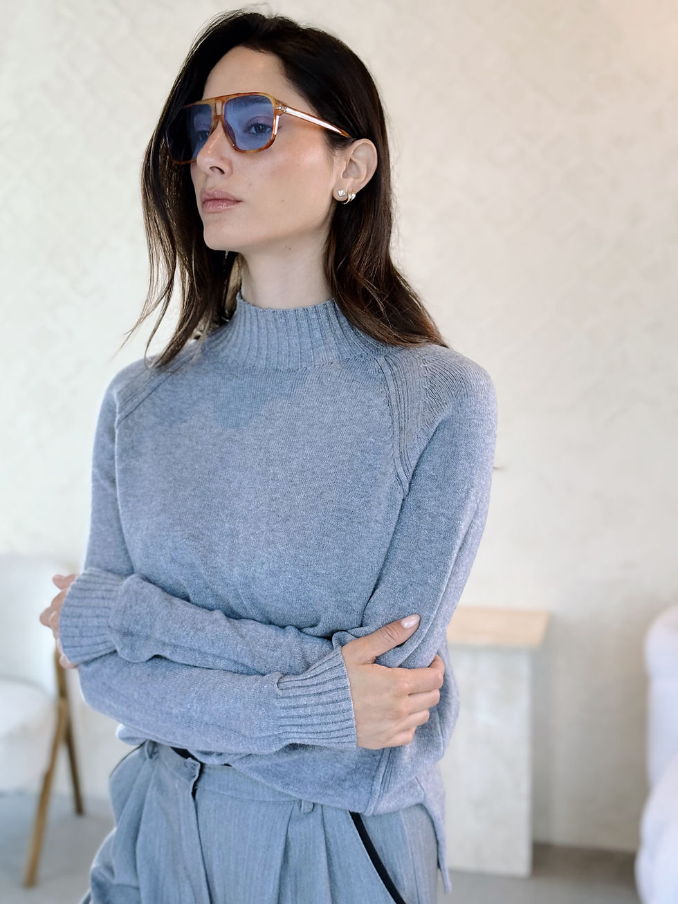 תמונה ממוזערת: סריג ניו מוניקה גולף | אפור 