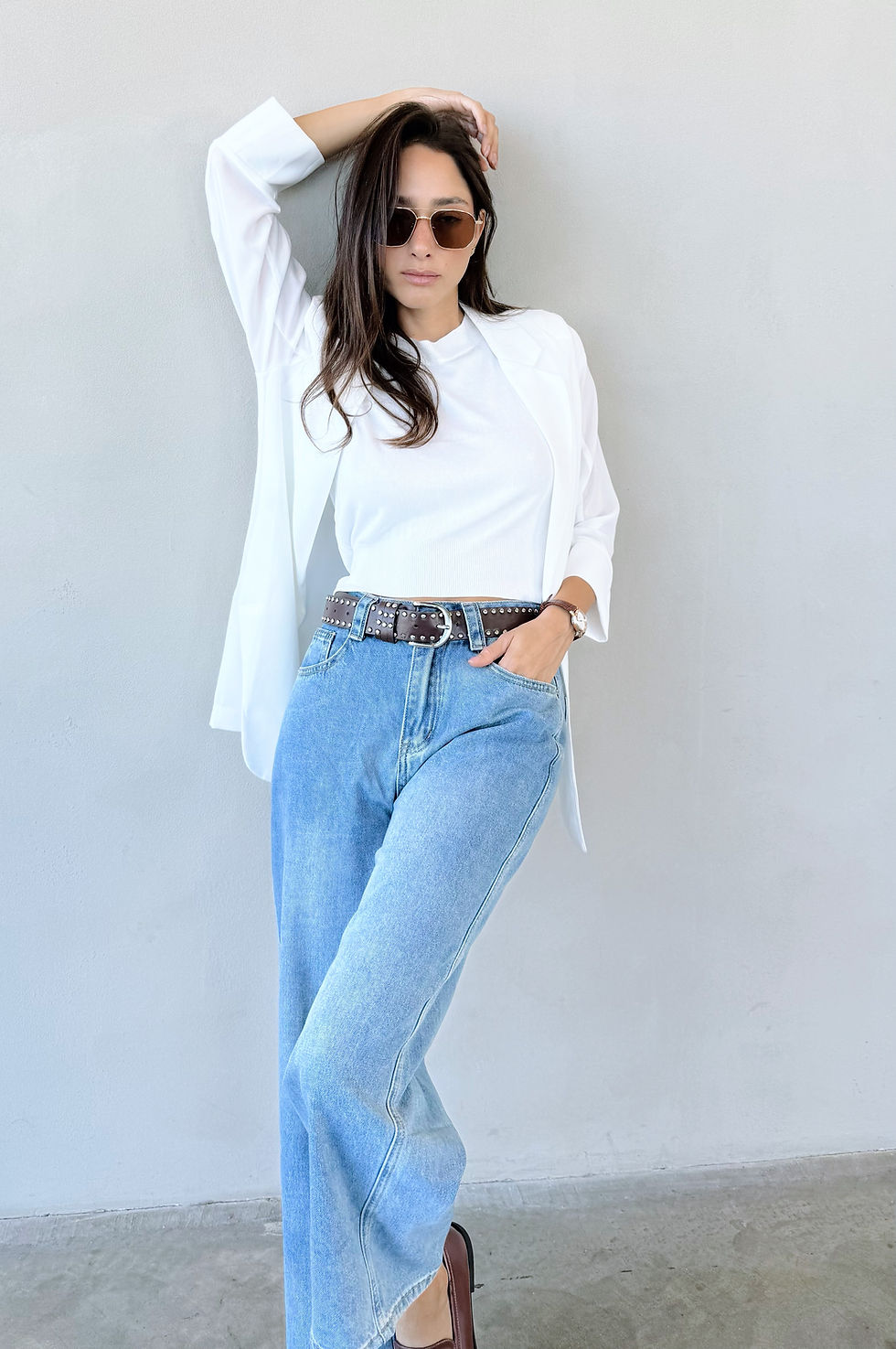 תמונה ממוזערת: ג׳קט סתיו שיפון  מחויט | לבן 