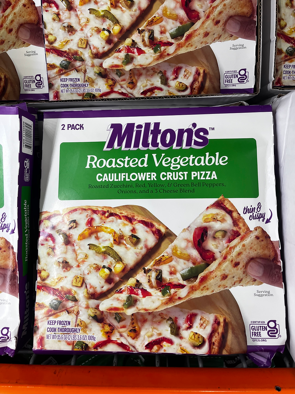 Milton's Cauliflower Curst Pizza