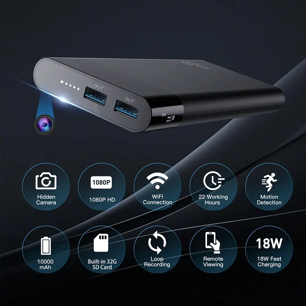 Miniaturbild: Versteckte WLAN-Kamera Powerbank