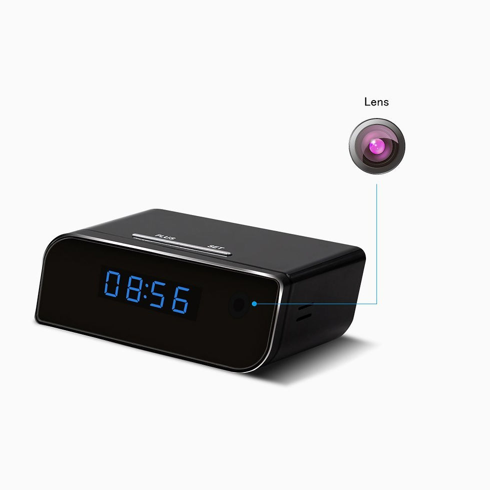 Miniaturbild: Versteckter HD Mini Kamera Digital Uhr - Live Stream mit dem Handy - Nachtsicht
