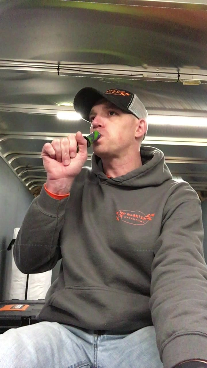 Thumbnail: Purple & Green Acrylic Double Reed Duck Call
