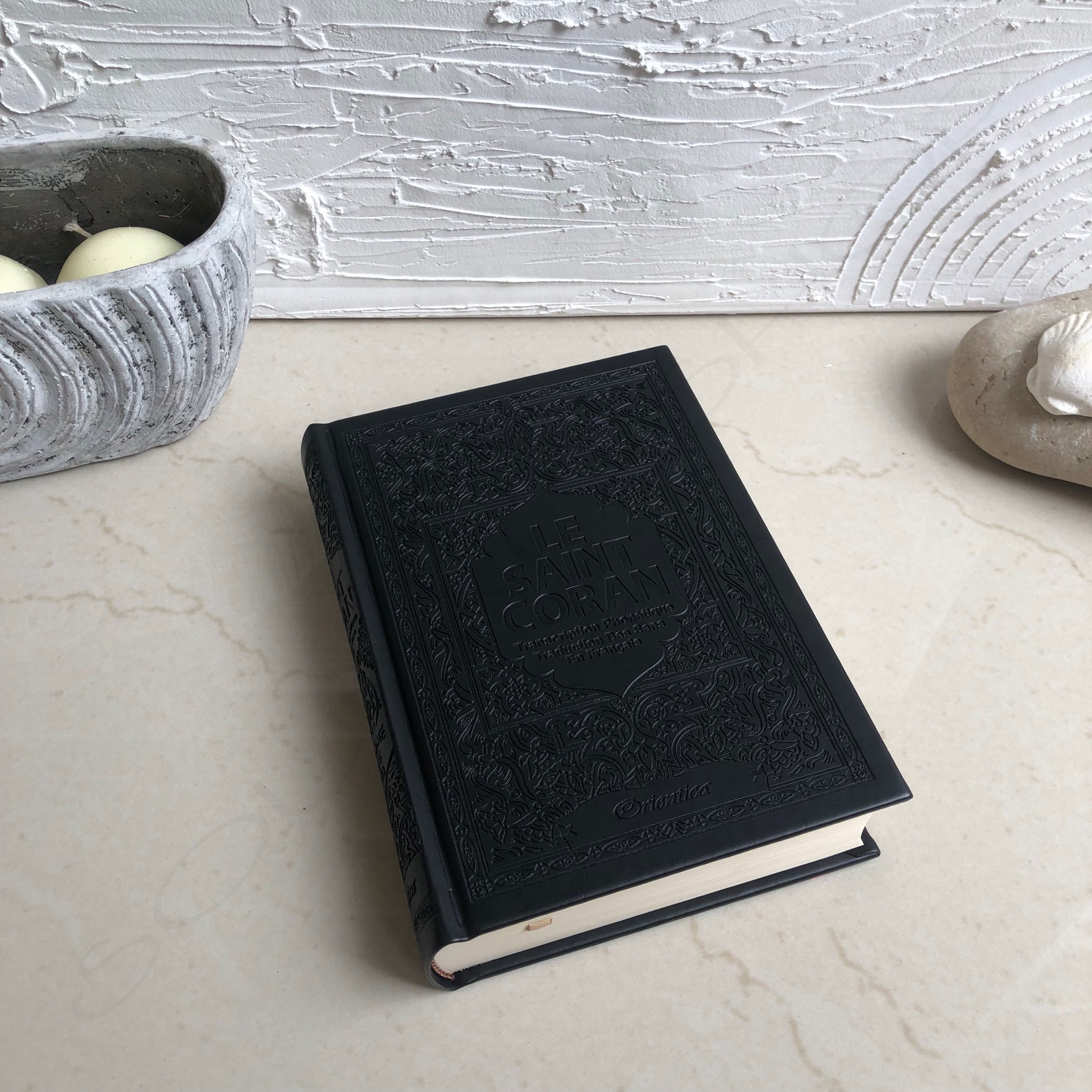 Coran bi-lingue et phonétique, noir, FC