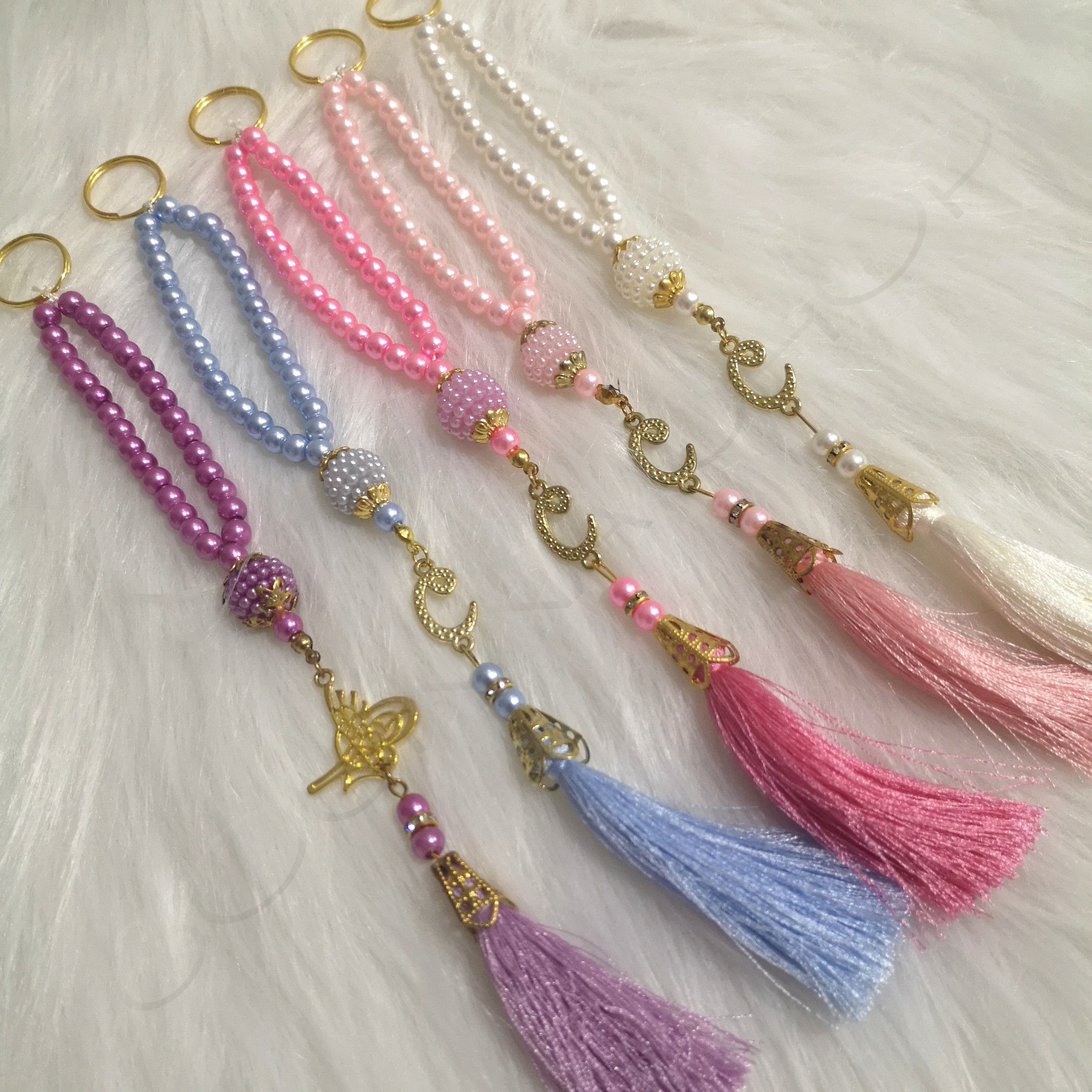 Porte-clés Pearl, mauve 