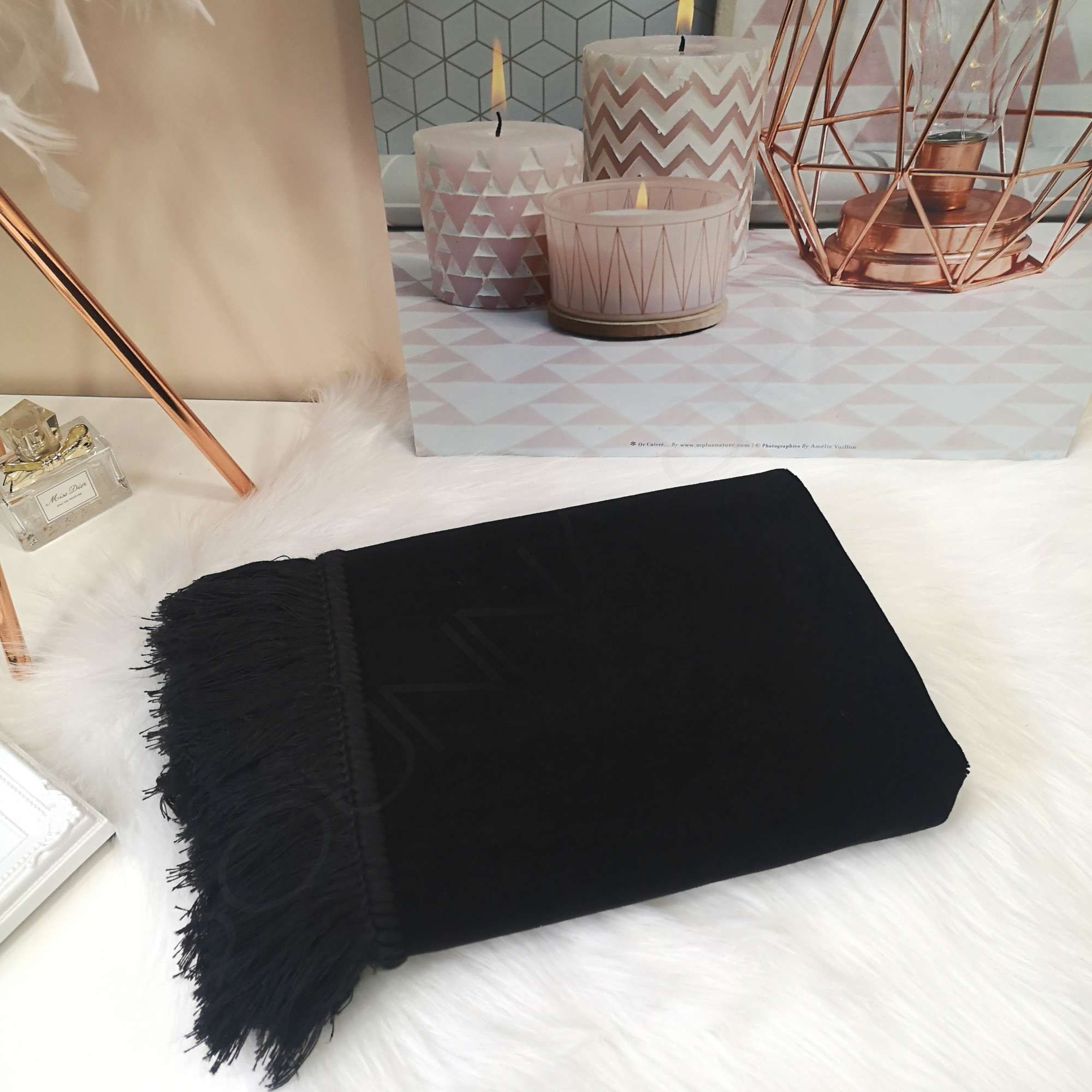 Tapis de prière Deluxe noir 