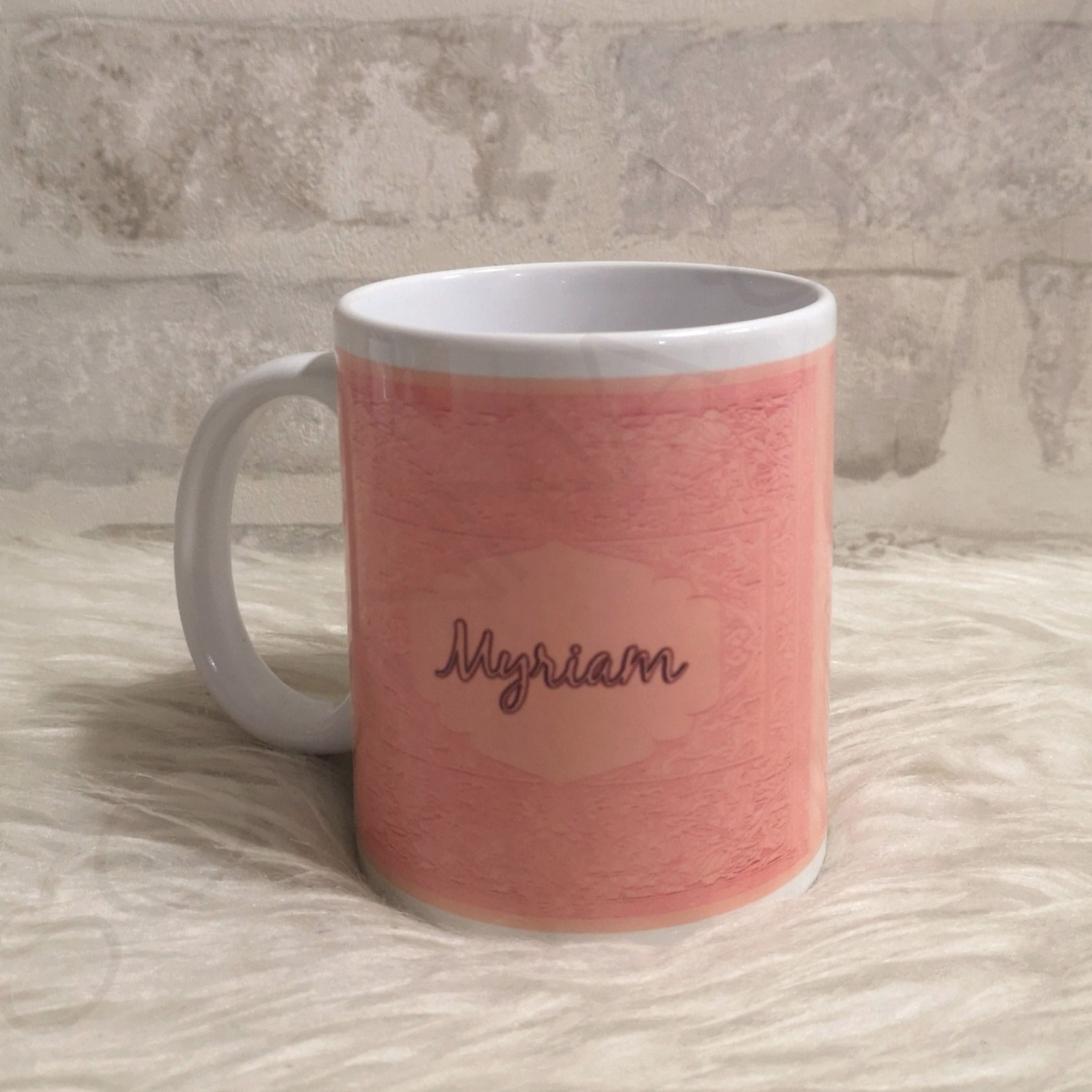 Mug personnalisable, rose-pâle