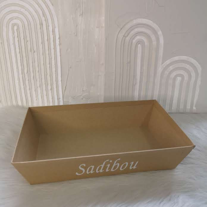 Miniature : Panier cartonné, beige