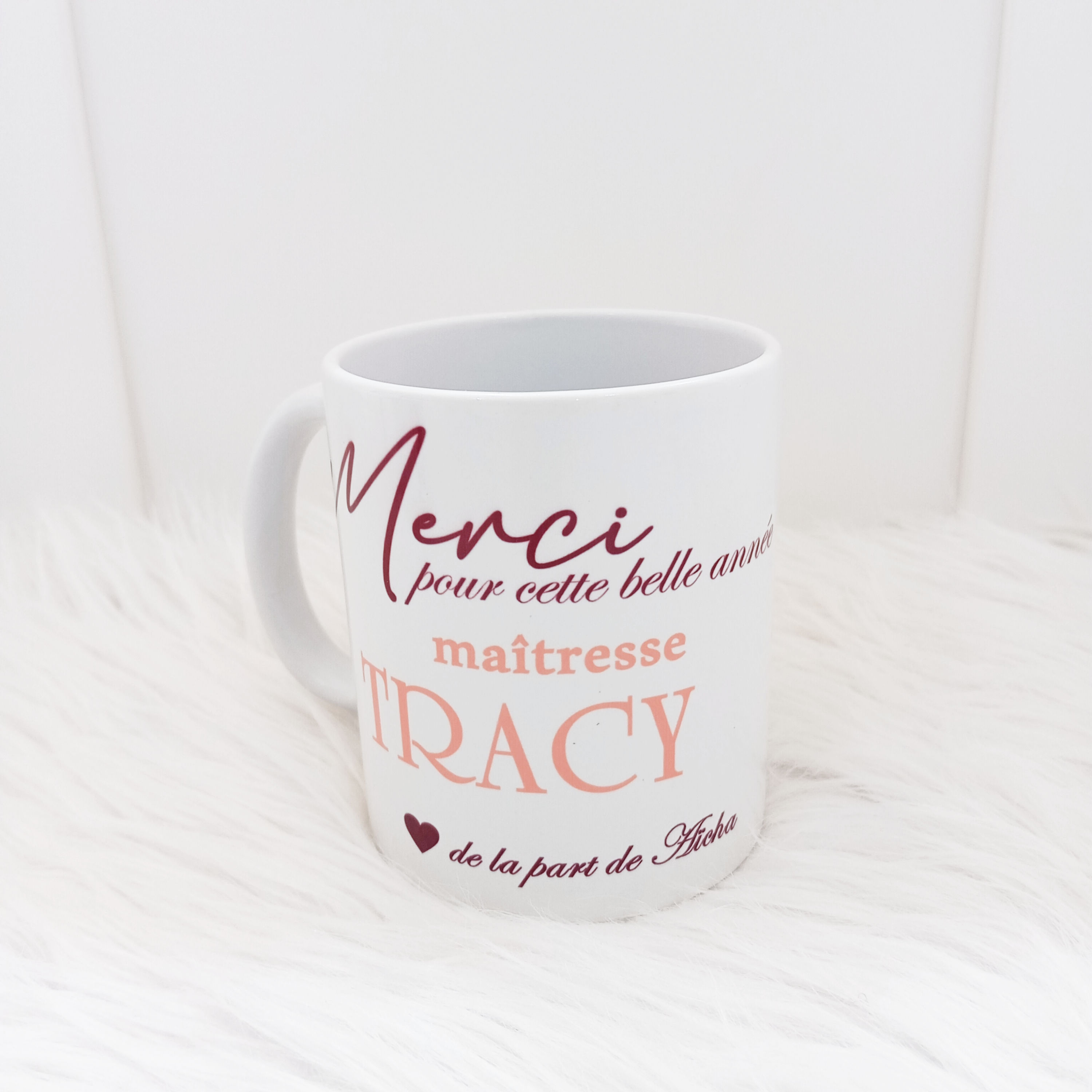 Mug personnalisable, "Merci maîtresse"