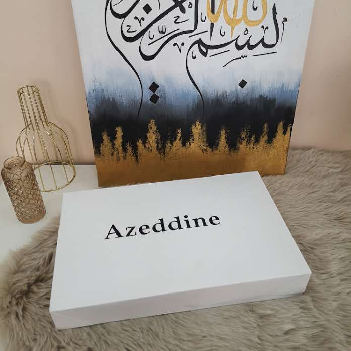 Miniature : Boîte cadeau blanche, souple