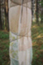 Blanket Ceremony for the Forest, Lara Felsing, 2023, second-hand cotton thread, linen, canvas and fl