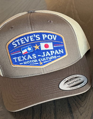 帽子 i3hats Steve's POV Texas-Japan Motor Culture Hat (Brown) | Steve's POV