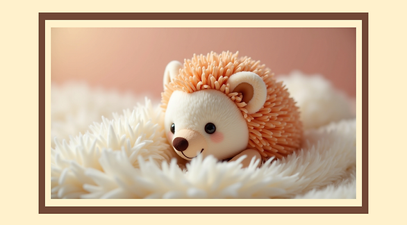Cute hedgehog plush toy