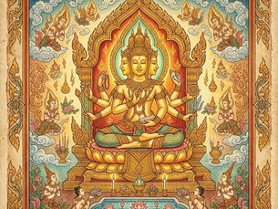 《有求必應・掌管人間萬事的大梵天王:四面神(Phra Phrom)—— 慈悲喜捨,圓滿事業與財富的神聖召喚》