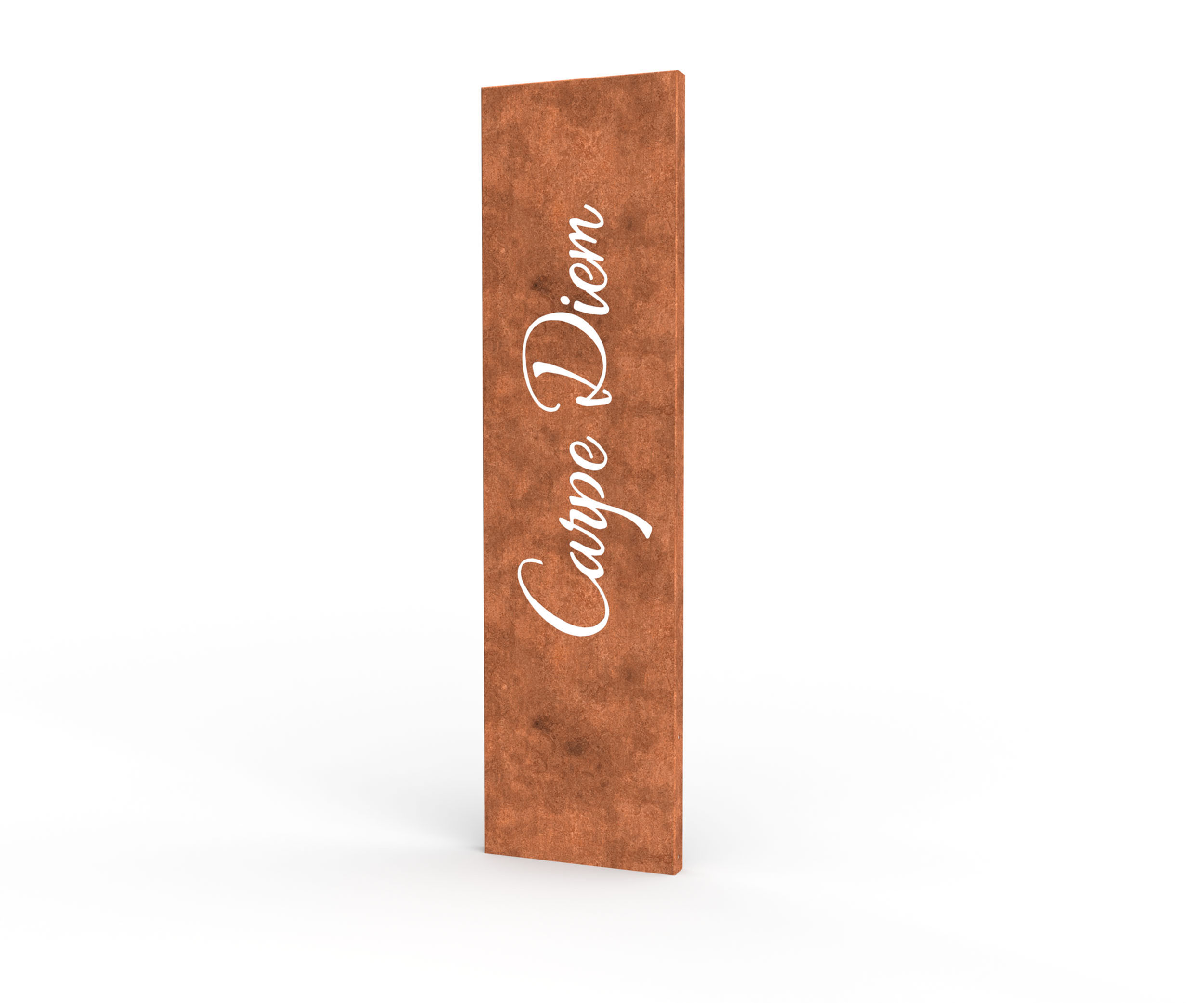 Sichtschutzelement Carpe Diem aus Cortenstahl