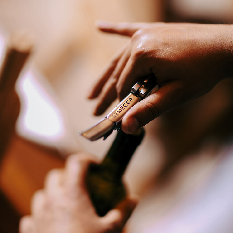 Thumbnail: Semecca® Corkscrew Wine Opener, Waiter's Corkscrew Natural Wood