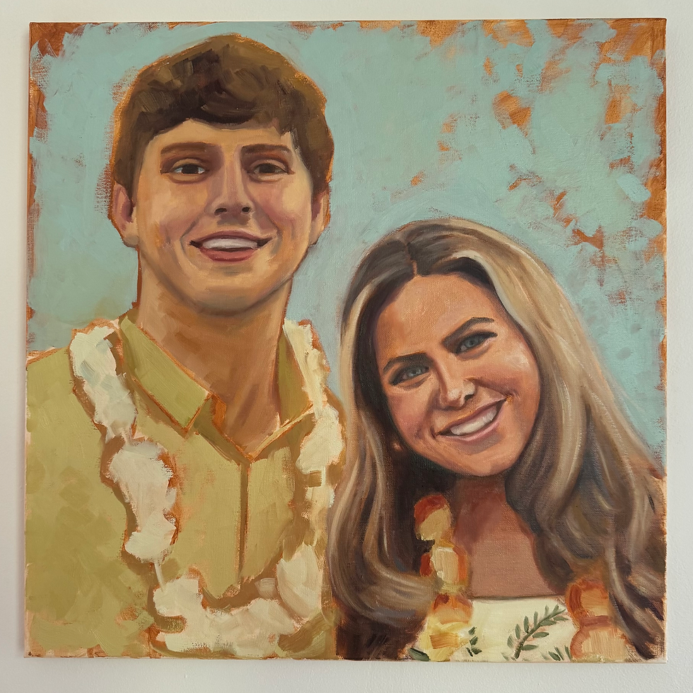 Thumbnail: Oil Portrait with Two Subjects 