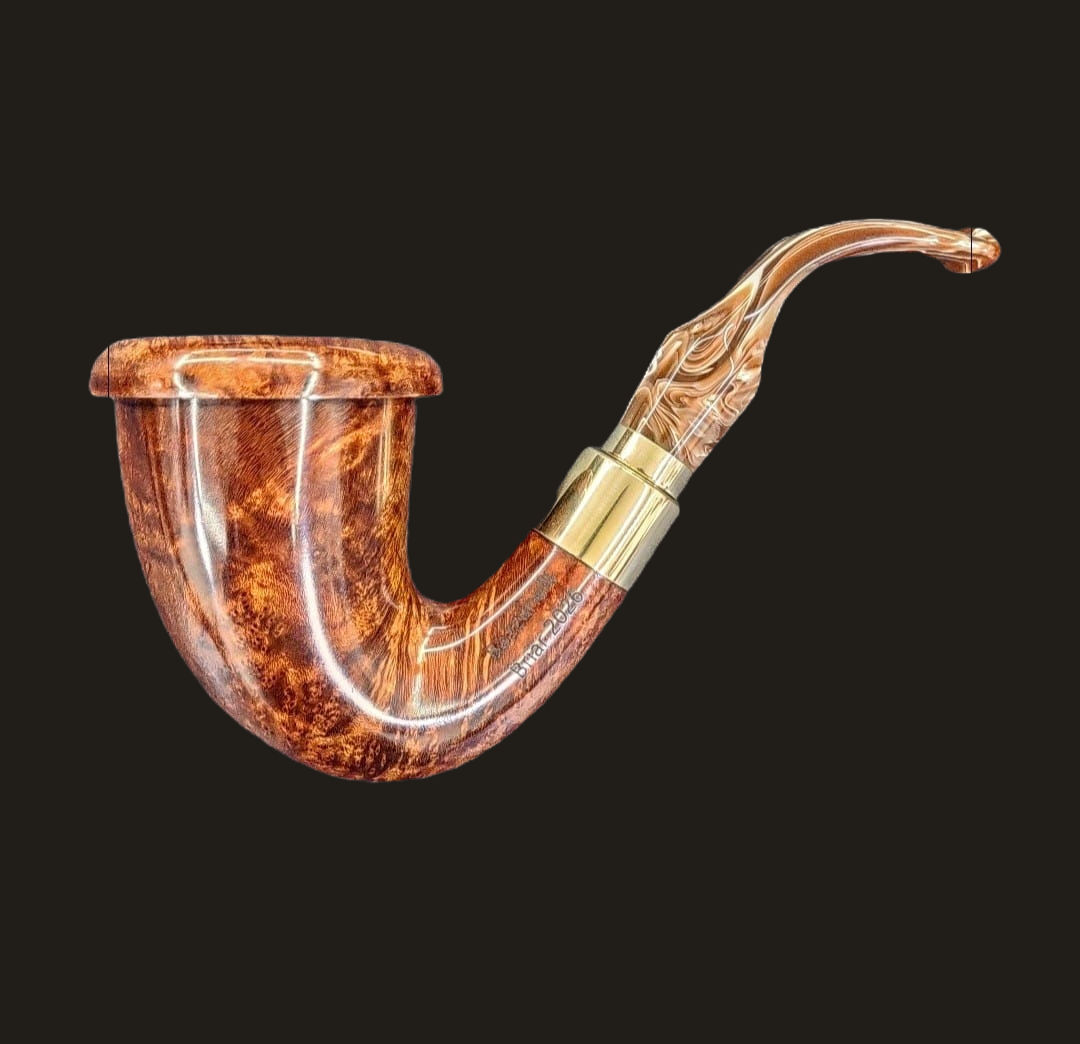 Cachimbo Sherlock Holmes BB070M Briar Italiano (com suporte e estojo)