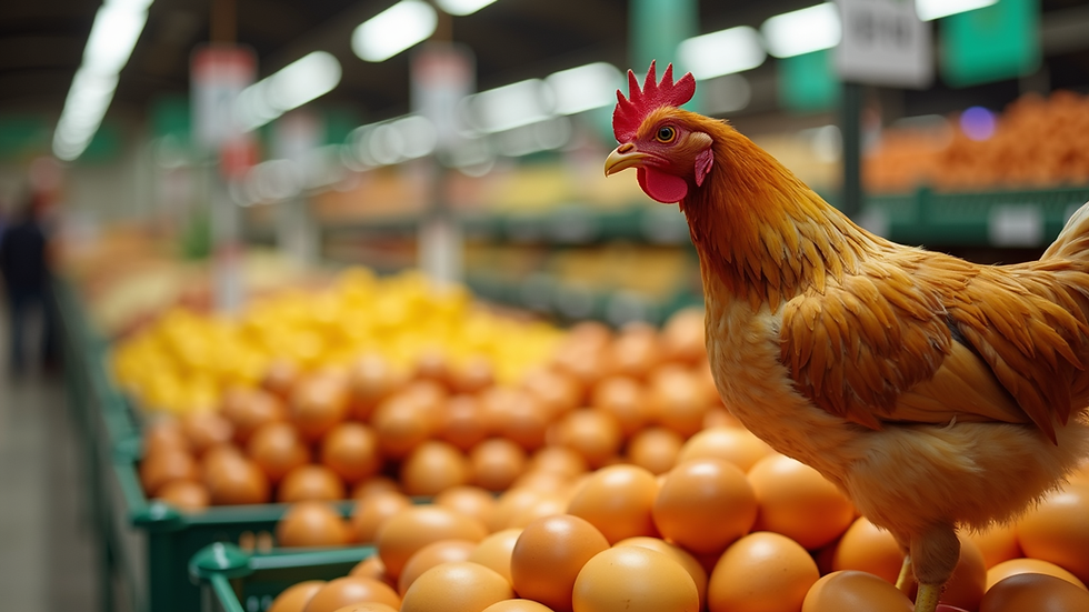 Tendencias en ventas mayoristas de pollo y huevos