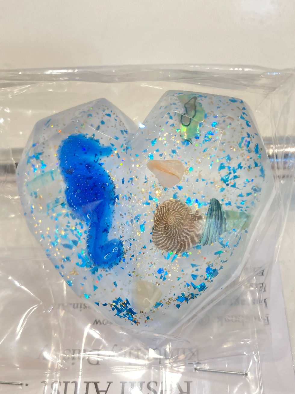 Thumbnail: Pretty Little Minnow Resin Hearts - Assorted Designs