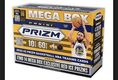 2022-23 Panini NBA Prizm Basketball Trading Card Mega Box Sealed