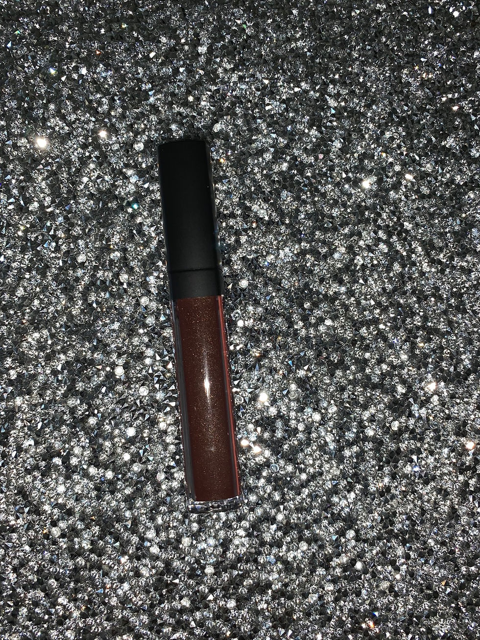Cocoa  liquid matte lipstick (satin w/shimmer dark cocoa)