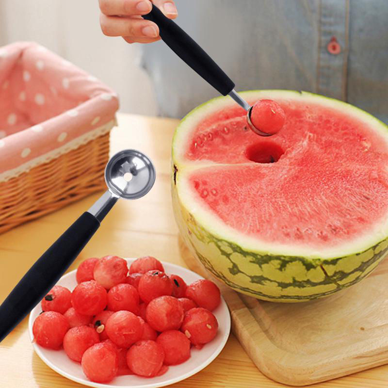 Thumbnail: Double-end Melon Baller Scoop Fruit Spoon, Watermelon Spoon