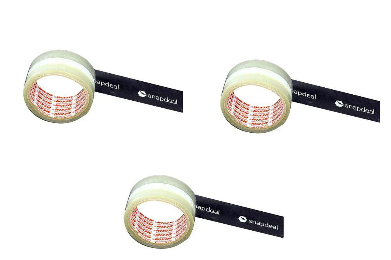 Snapdeal Branded Tape 65 Meter x 48mm 2 Inch (Set of 3 Pcs)